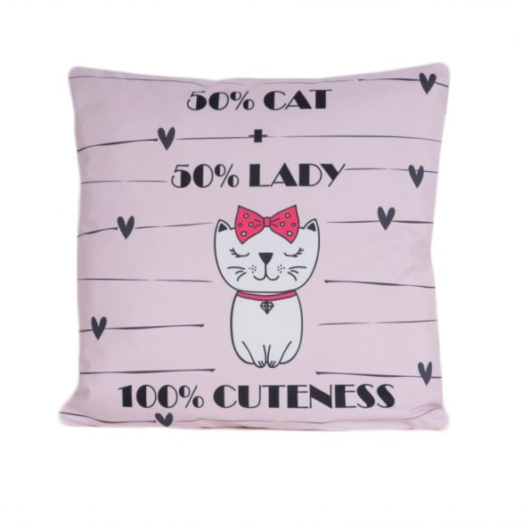 www.themisscat.pl THE MISS CAT poduszka z kotem cat pillow 50% cat przó