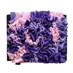 Szyta mata węchowa dla kota i psa WRZOSOWISKO SNIFF & EAT w kolorze fioletowo-różowym.