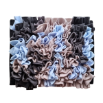 Szyta mata węchowa dla kota i psa GÓRSKI SZCZYT SNIFF & EAT w odcieniach grafitu, błękitu i szarości.