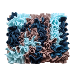 Szyta mata węchowa dla kota i psa MORSKA BRYZA SNIFF & EAT w kolorze aqua, ciemny morski i cappuccino.