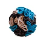 ZORZA POLARNA ciemny szary – jasny beż – turkus 17 cm (1)jpg